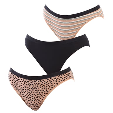 Pack-3 Panties Slips Coton Strech D4C17 woman