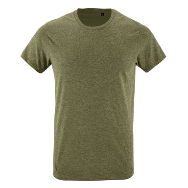 SOLS Heren Regent Slim Fit T-Shirt met korte mouwen (Heide Khaki)