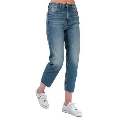 Women's Tommy Hilfiger Harper Straight Fit Stonewashed Jeans in Denim