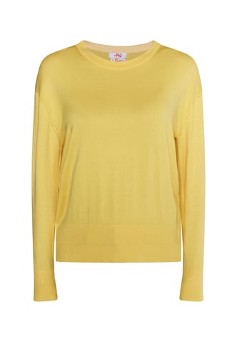 Mymo Knitted pullover women light yellow