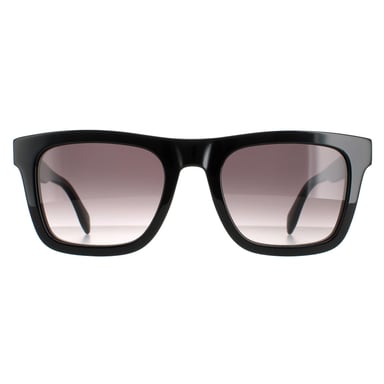 Alexander McQueen Square Mens Shiny Black Grey Gradient AM0301S