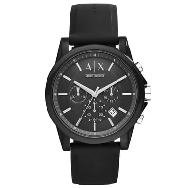 Armani Exchange Outerbanks herenhorloge Zwart AX1326