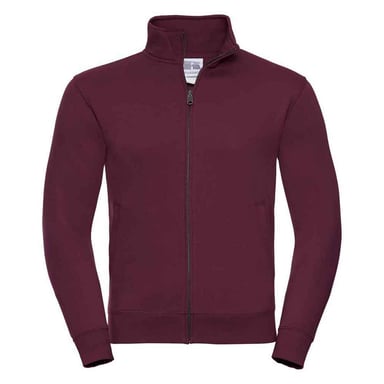 Russell Mens Authentic Sweat Jacket (Burgundy)