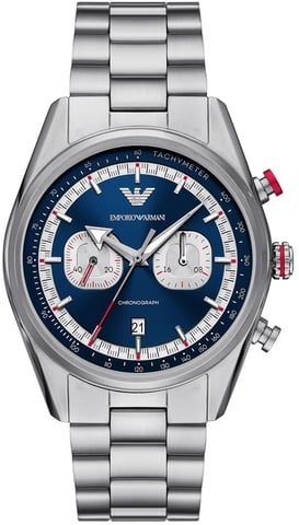 Emporio Armani Racer Heren Zilveren Horloge AR11676