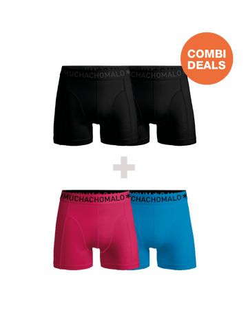 Muchachomalo - 2-pack + 2-pack Boxershorts Men - Combi deal