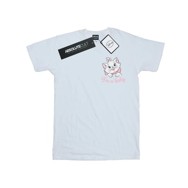 Disney Womens/Ladies Aristocats Marie I´m A Lady Breast Print Cotton Boyfriend T-Shirt (White)