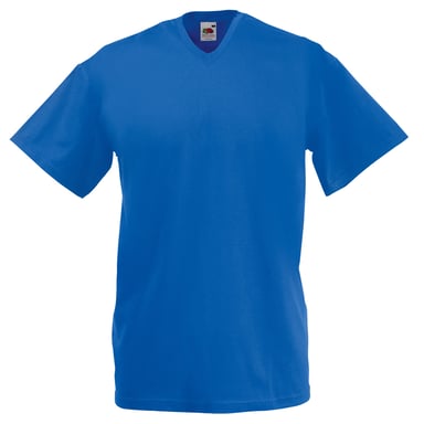 Fruit Of The Loom Mens Valueweight V-Neck, Short Sleeve T-Shirt (Royal)