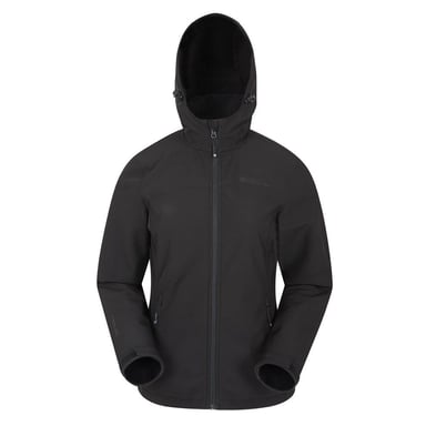 Mountain Warehouse Womens/Ladies Exodus Breathable Soft Shell Jacket (Black)