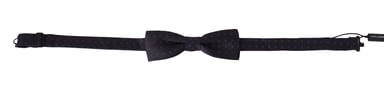 Dolce & Gabbana Men's Gray Pattern Silk Adjustable Neck Papillon Bow Tie