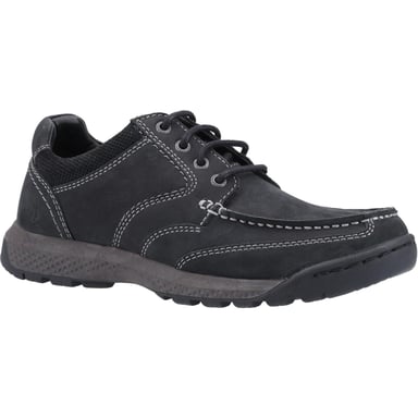 Hush Puppies Mens Dominic Suede Shoes (Black)