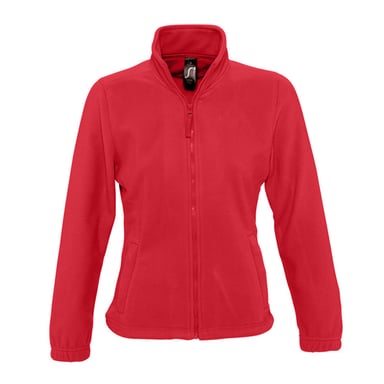 SOLS Womens/Ladies North Full Zip Fleece Jacket (Red)