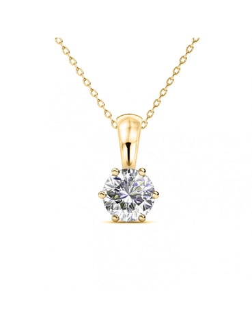 Birth Stone Pendants - Gold and Crystal