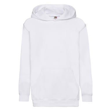 Fruit of the Loom Childrens/Kids Classic Heather Hooded Sweatshirt (White)