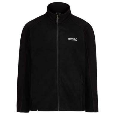 Regatta Great Outdoors Mens Hedman II Two Tone Fleecejacka med full dragkedja (svart/svart)