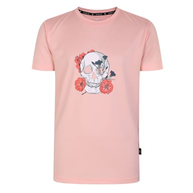 Dare 2B Childrens/Kids Amuse Skull T-Shirt (Apricot Blush Pink)