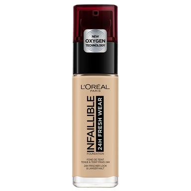 L'Oreal Paris Infallible 24U Freshwear Liquid Foundation 125 Natuurlijke Roze, SPF 25