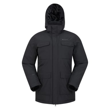 Mountain Warehouse Mens Concord Extreme Down Long Length Jacket (Black)