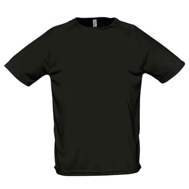 SOLS Mens Sporty Raglan T-Shirt (Black)