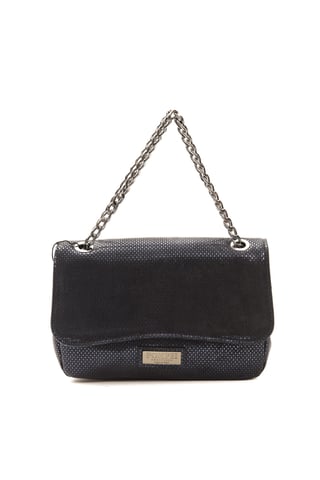Pompei Donatella Women's Blue Leather Crossbody Bag