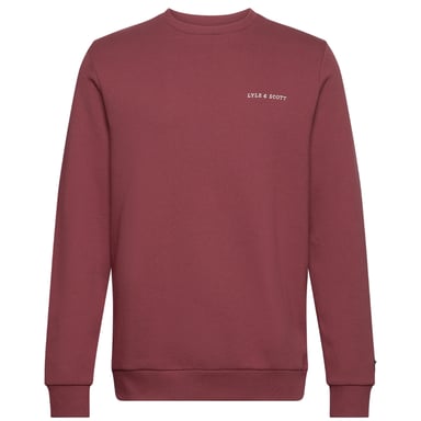Lyle & Scott Broderad Logo Fletcher Burgundy Sweatshirt