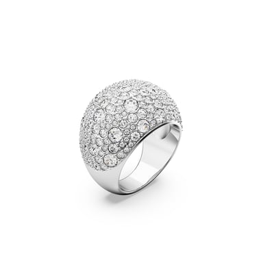Swarovski 'Luna' Women's Base Metal Ring - Silver 5666182