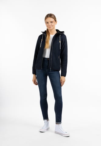 Schmuddelwedda Knitted fleece jacket women marine melange