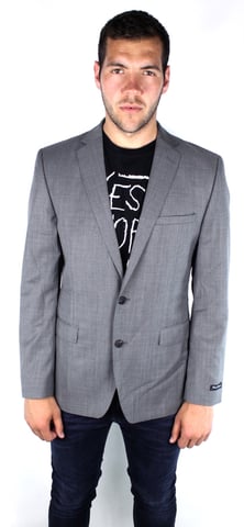 French Connection 55BAP Savings Sharkskin Grey Jacket