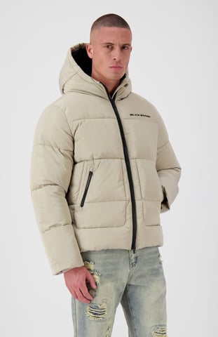 Black Bananas Block Puffer Jacket, Sand