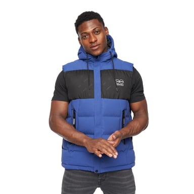 Crosshatch Mens Kremlins Präglad Gilet (Blå)