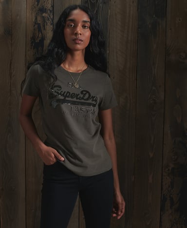 Superdry Vintage Logo Sequin T-Shirt