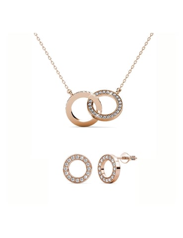 Boucles d'oreilles Ophir - Doré et Cristal