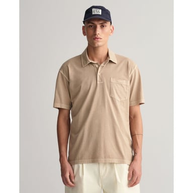 GANT Mens Solid Sunfaded Jersey Short Sleeve Rugger