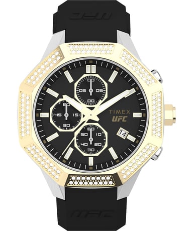 Timex UFC King Chrono Heren Zwarte Horloge TW2V99200