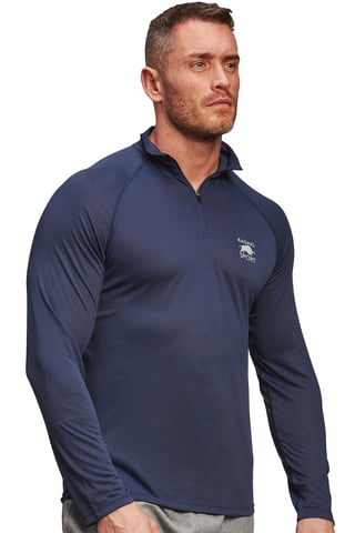 Performance Long Sleeve Quarter Zip - Navy