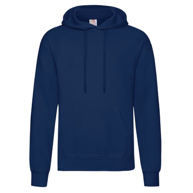 Fruit Of The Loom Unisex Adults Classic Hooded Sweatshirt (Navy)