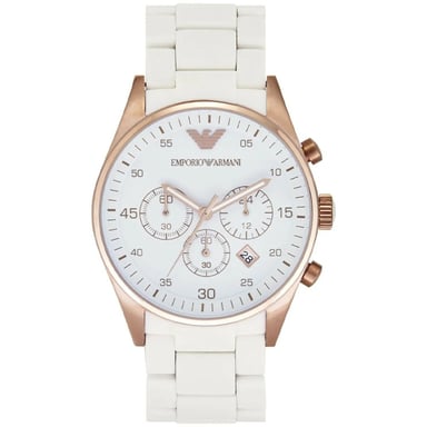 Emporio Armani AR5920 Dames Sportivo Horloge Wit