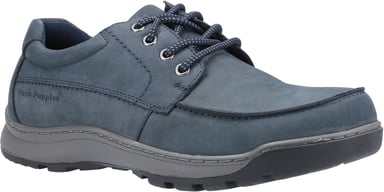 Hush Puppies Tucker Leren Heren Marineblauwe Nubuck Veterschoenen