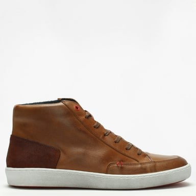 Daniel Hotch Leather High Top Trainers