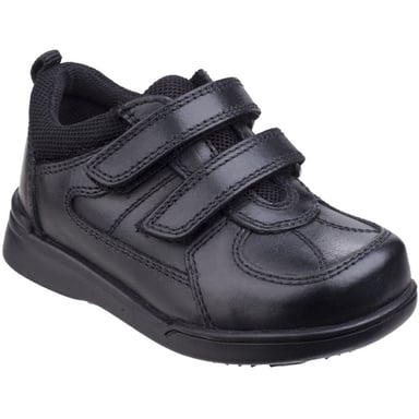 Hush Puppies Boys Liam Durable Back To School Leather Smart Shoes