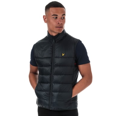 Men's Lyle And Scott Wadded Gilet in Navy