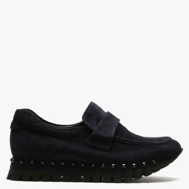 Kennel & Schmenger Flute Suede Studded Sole Loafers