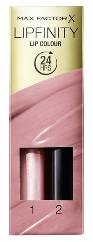 Max Factor Lipfinity Lipstick Two Step New In Box - 142 Evermore Radiant