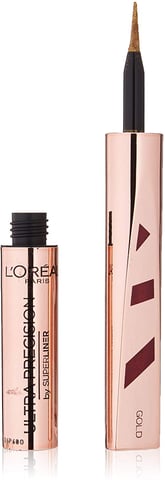 6 x L'Oreal Paris Merry Metals Ultra Precision Superliner Eyeliner - 03 Gold
