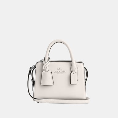 Smooth Leather Andrea Mini Carryall with Tonal Hardware Bag