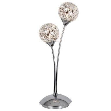 Koko 2 Light Table Lamp Polished Chrome