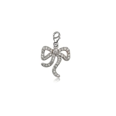 925 Silver and white crystal Beautiful knew Charm's