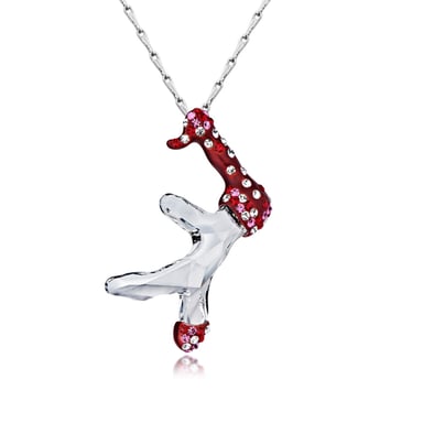 Swarovski - White Snowman Swarovski Crystal Element Pendant