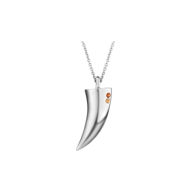 Swarovski - Orange Swarovski Crystal Elements Shark Tooth Pendant