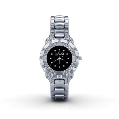 Swarovski - Black Stainless Steel Watch with Swarovski Elements Crystals