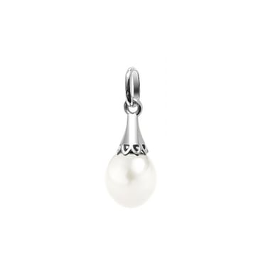 White Freshwater Pearl, Pendant and Sterling Silver 925/1000